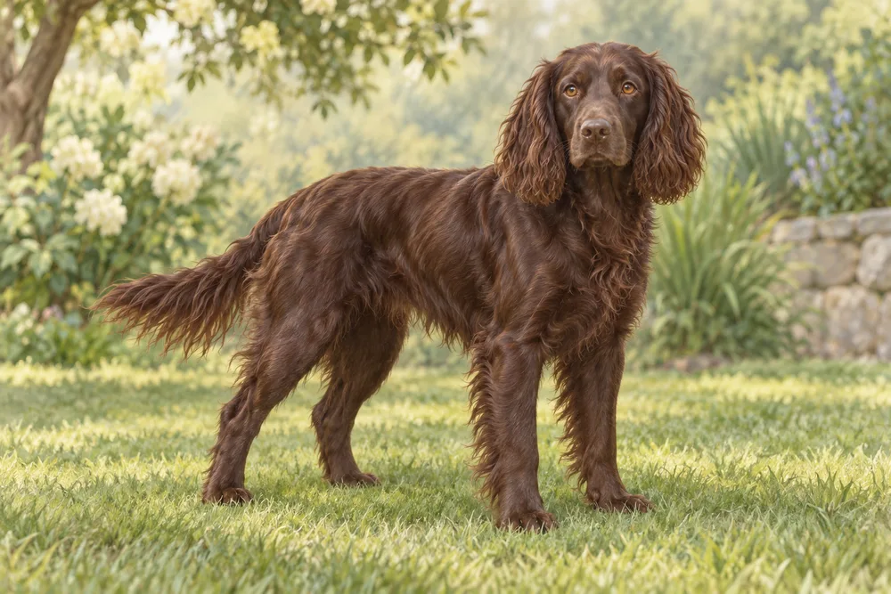 Boykin spaniel — przykładowy wygląd zwierzęcia, ilustracja wygenerowana przez AI