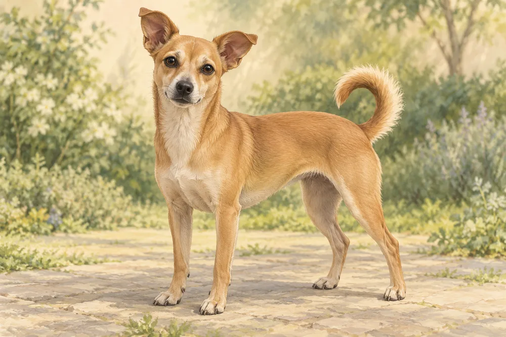 Mieszaniec chihuahua — przykładowy wygląd zwierzęcia, ilustracja wygenerowana przez AI